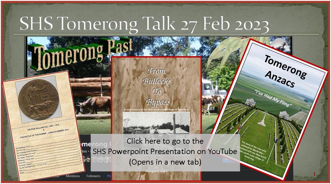 Tomerong History Presentation